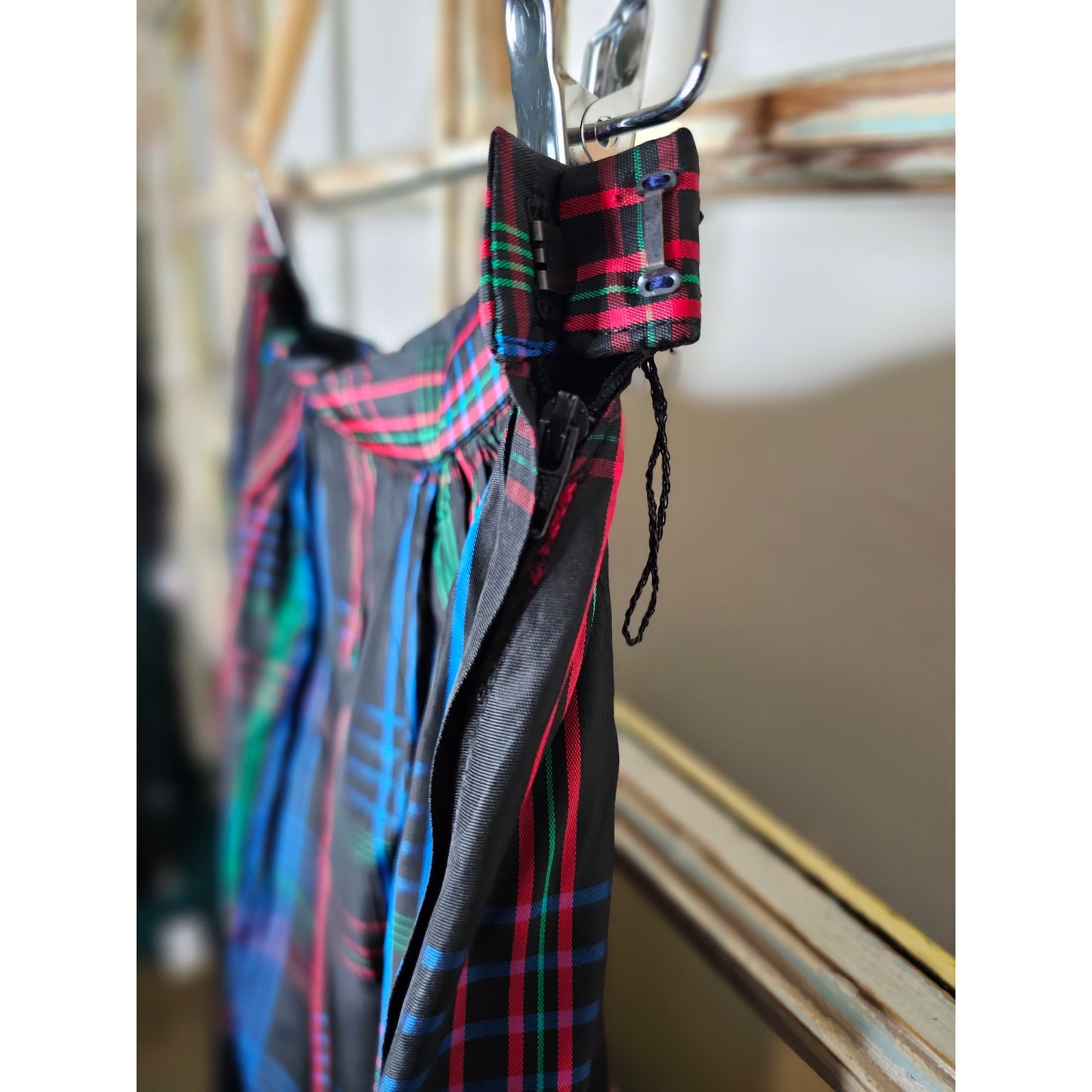 Saks Fifth Avenue Vintage Plaid Midi Skirt size 16