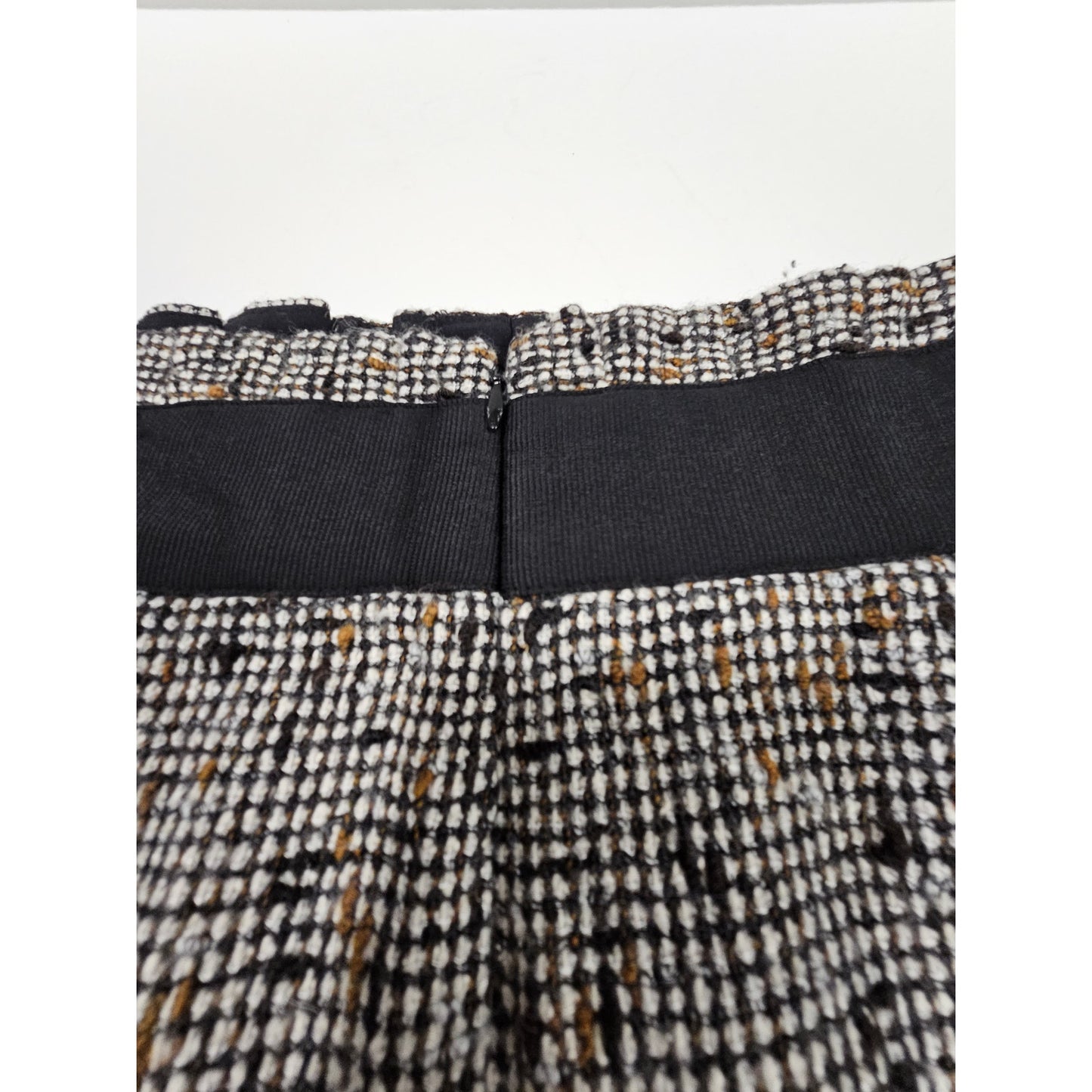 Tweed Pencil Skirt Classiques Entier Black & White Ladies Size 0