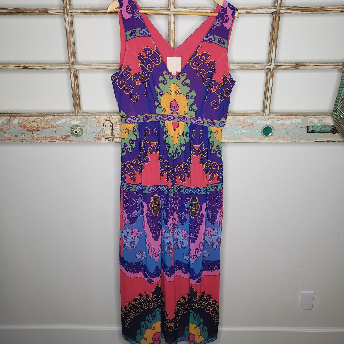 MODCLOTH MUSTER THE LENGTH MAXI DRESS LADIES SIZE LARGE
