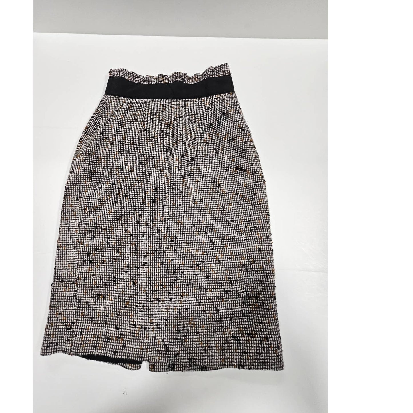 Tweed Pencil Skirt Classiques Entier Black & White Ladies Size 0