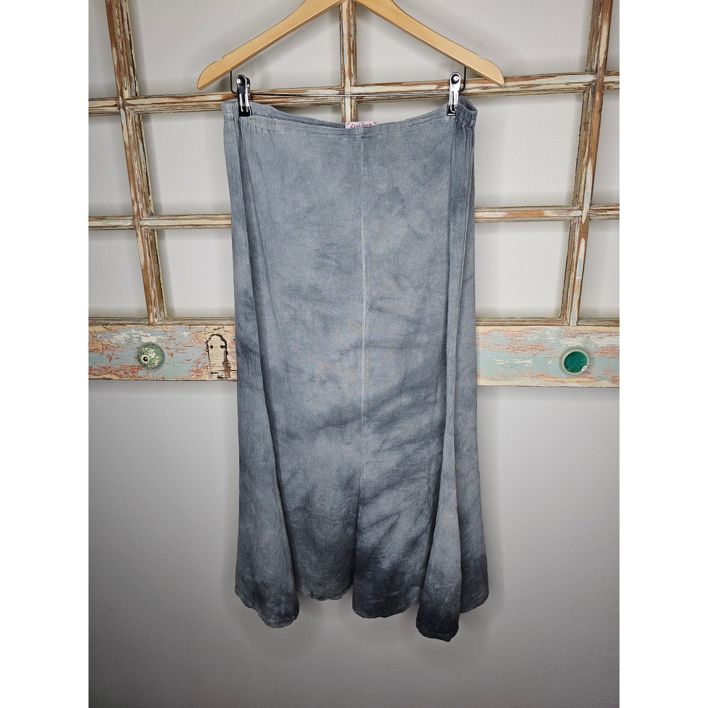 The Gauzeway Grey Washed Midi Skirt Ladies size 1= small/ medium