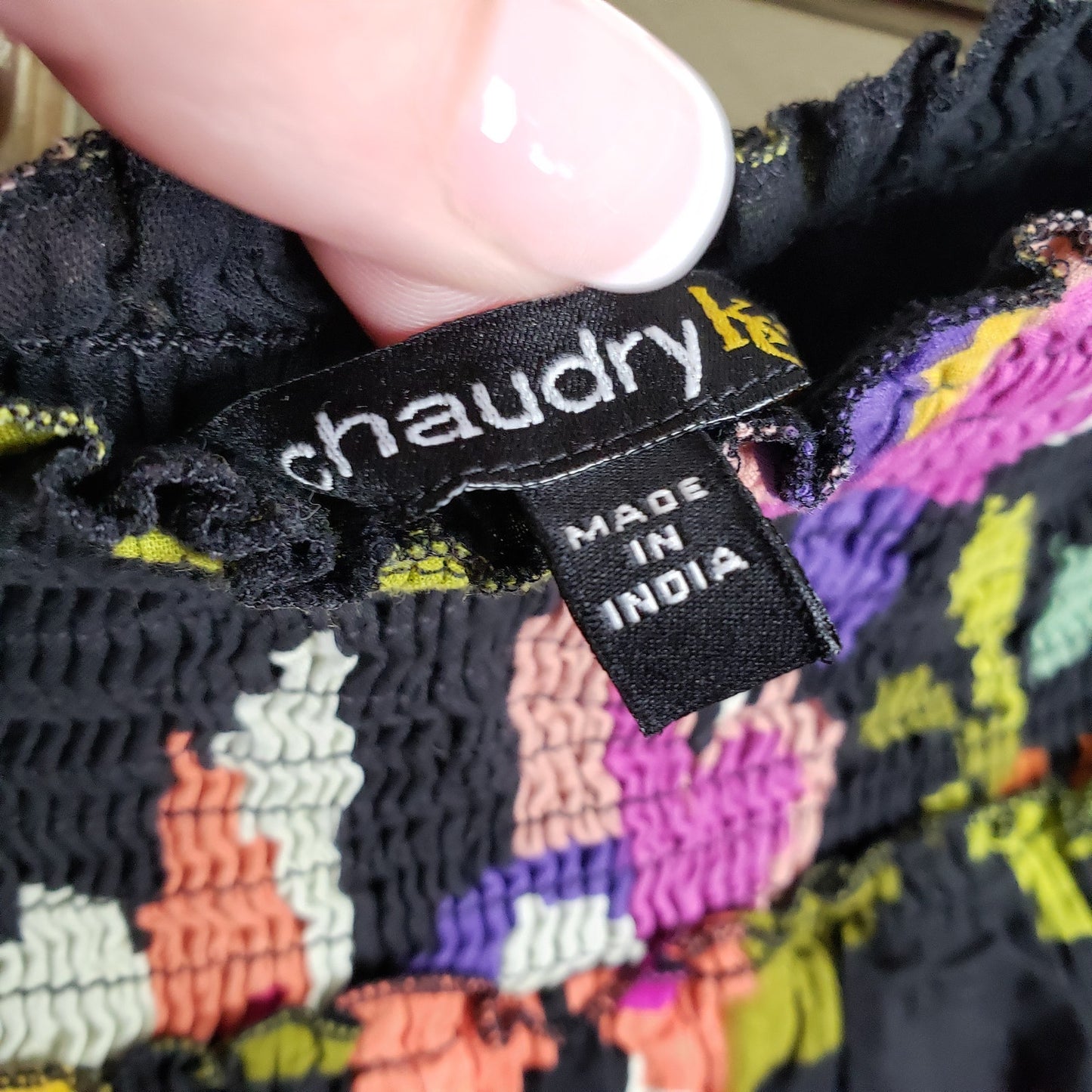 Floral Elastic Band skirt Chaundry KC ladies size large