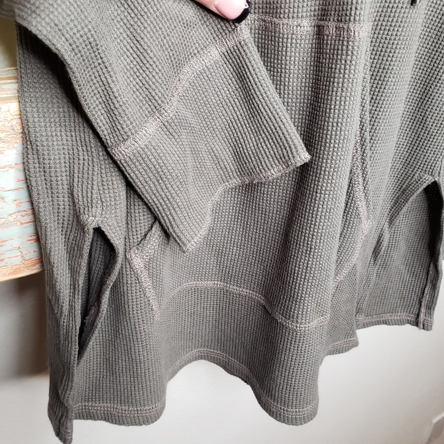 Splendid Henley hooded pullover ladies shirt size XS