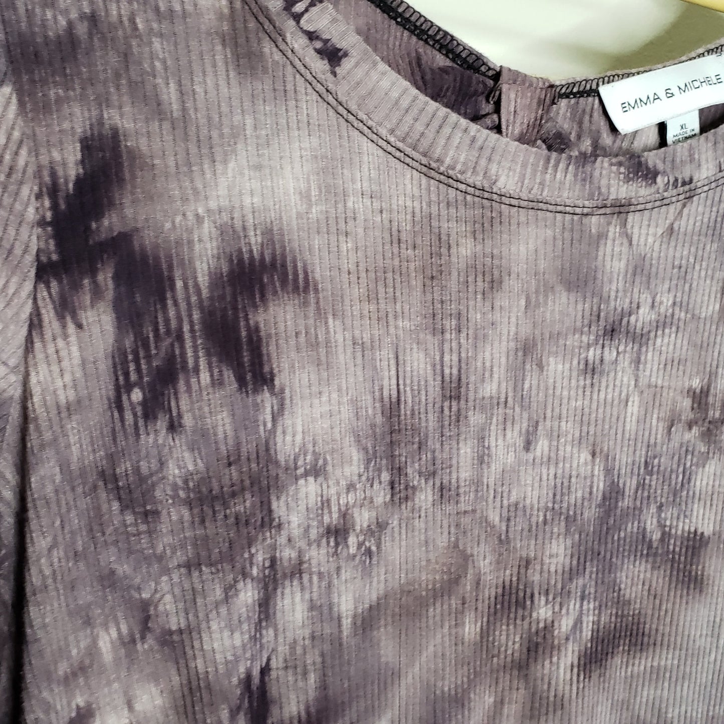 Emma & Michele Dress Plum Tie Dye Coloration XL midi length
