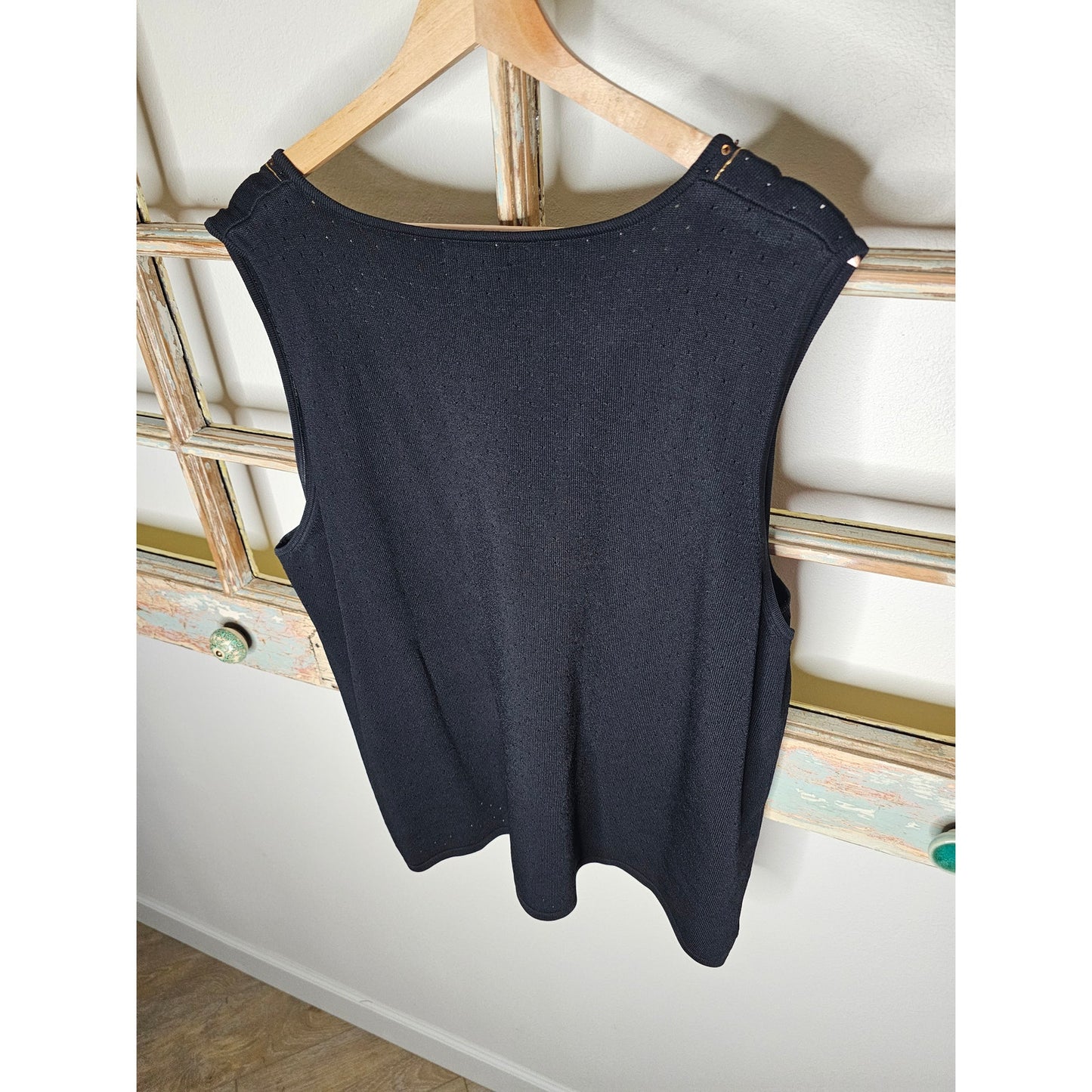 Black Sleeveless Sweater by Grace Dane Lewis Size 3X