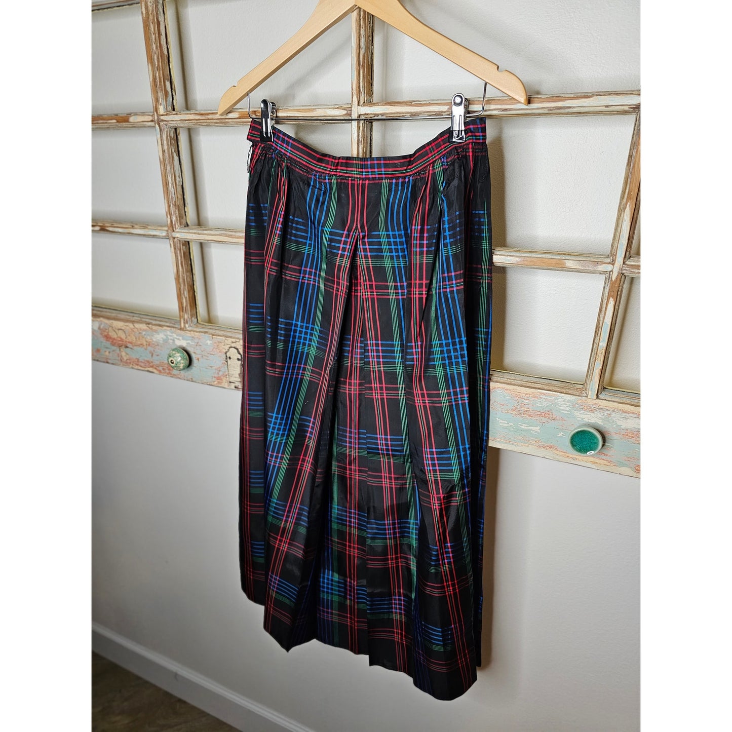 Saks Fifth Avenue Vintage Plaid Midi Skirt size 16