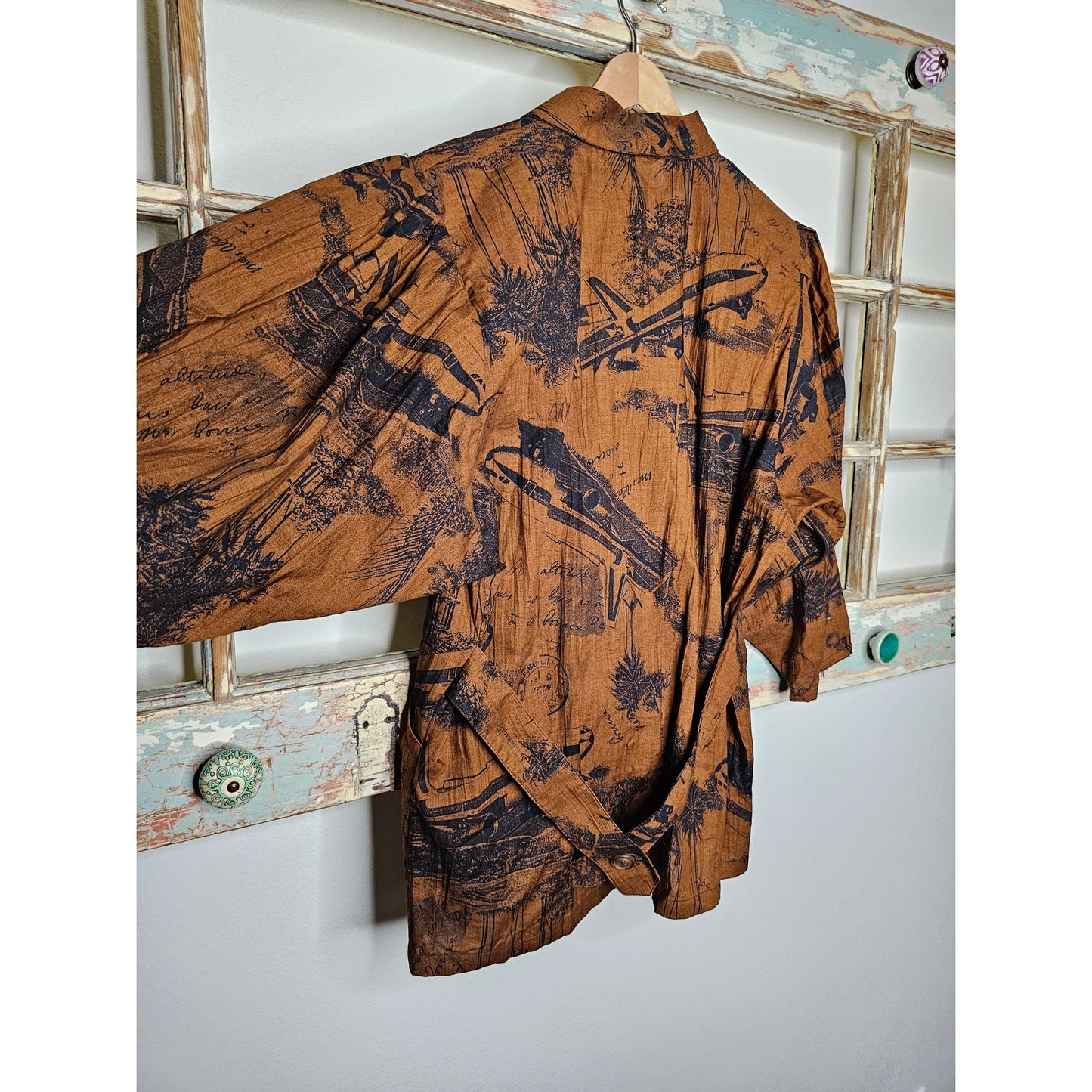 Vintage Cotton Aviation Double breasted blazer with pockets size 8