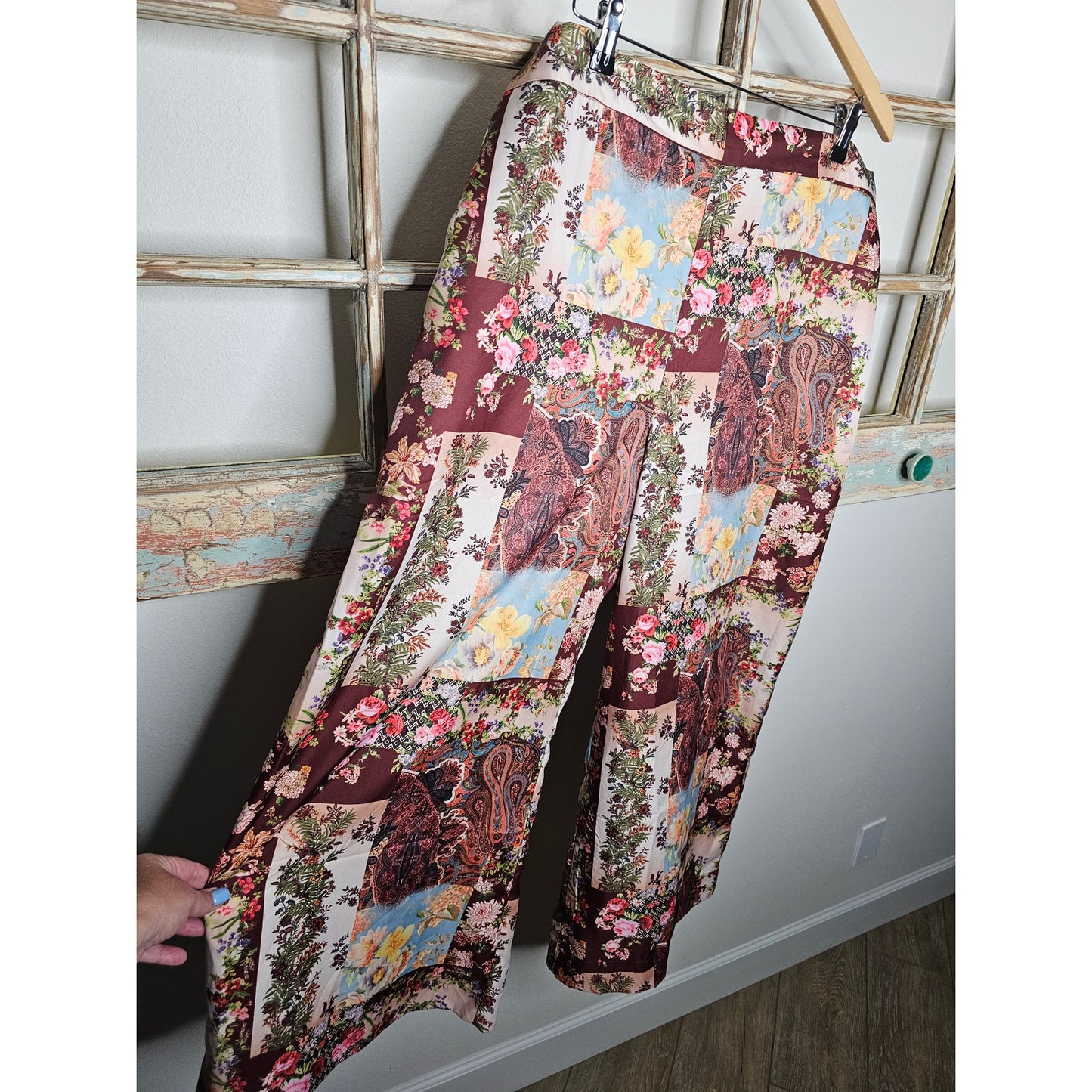 NWT Boston Proper Patchwork Wide Leg Pants size Ladies XL