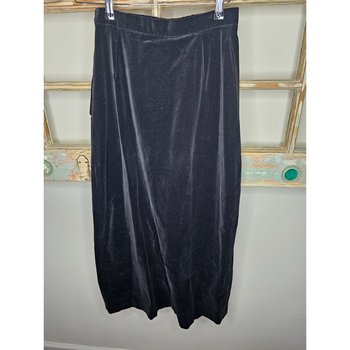Vintage Prestige Of Boston Straight Velour Midi Skirt ladies size 10