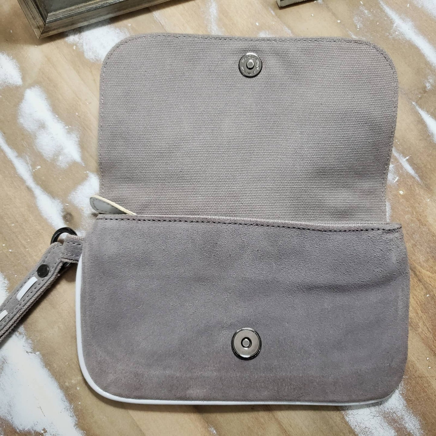 Proenza Schouler For Target Grey Suede Wristlet