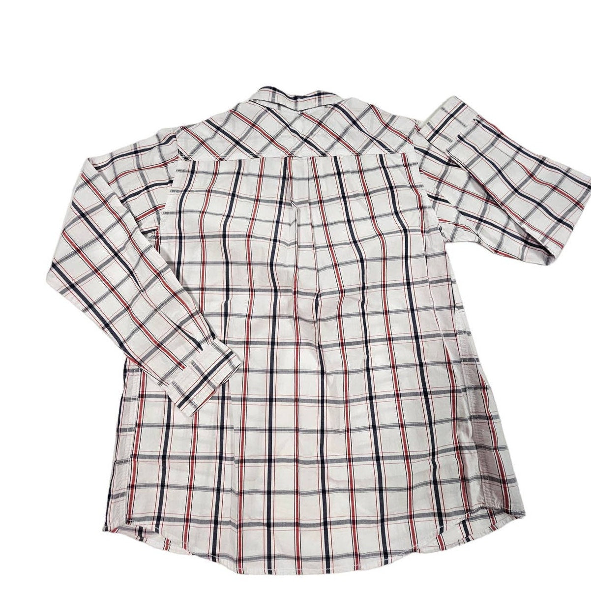 Tommy Hilfiger Plaid Button Down Boys Medium Top Size 12/14