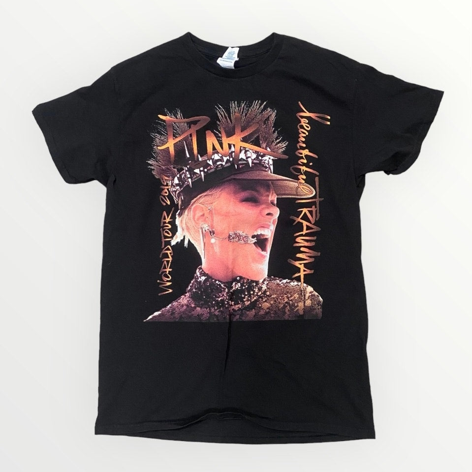 Pink Beautiful Trauma 2019 Tour tee ladies medium