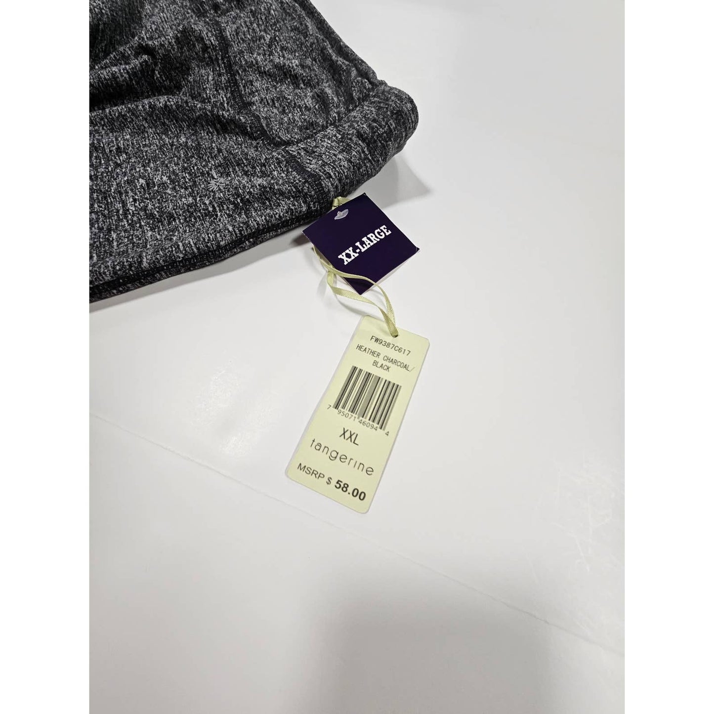 NWT Tangerine Capri Leggings Marled black ladies size XXL