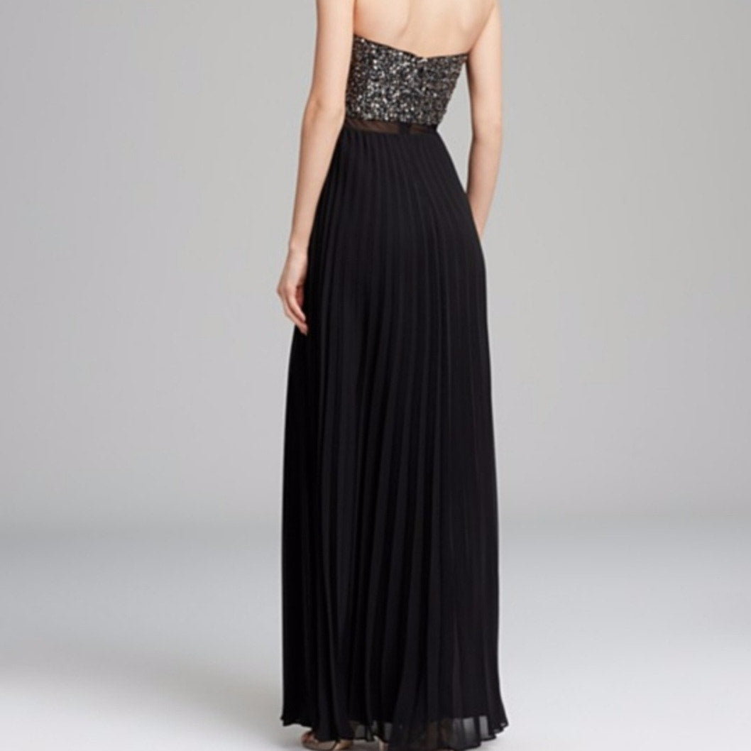 Strapless Sequin Full Length Gown Dress by Aqua Ladies Size 6