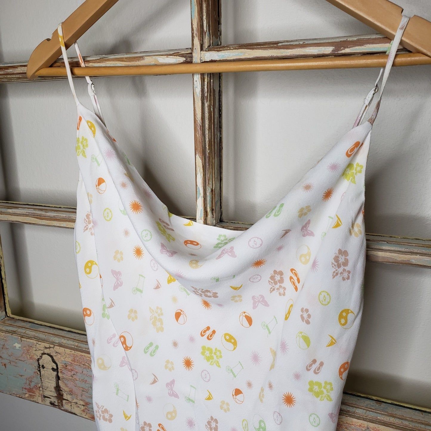 Elodie Ladies Summer Dress size Medium with swooping neckline