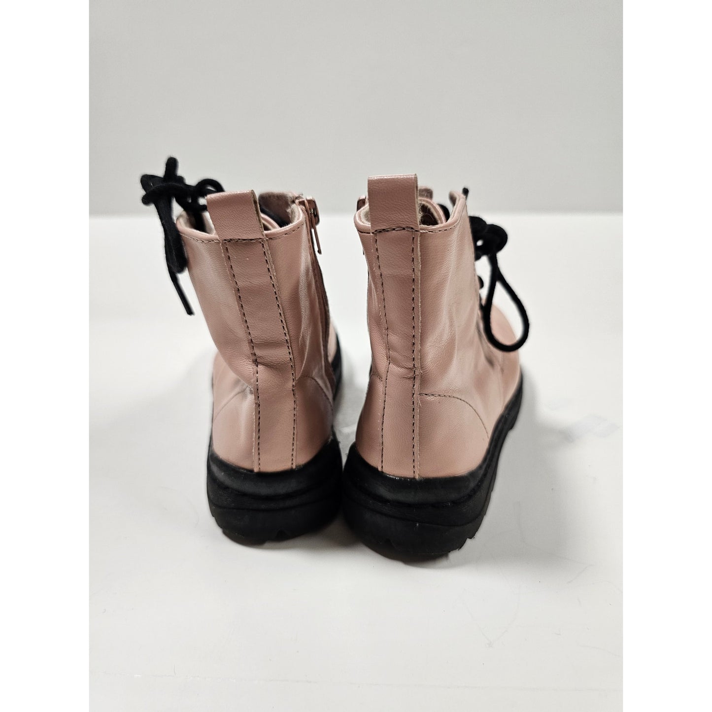 Little Girls Combat Boots Zara Pale Pink size 27 / US 10.5