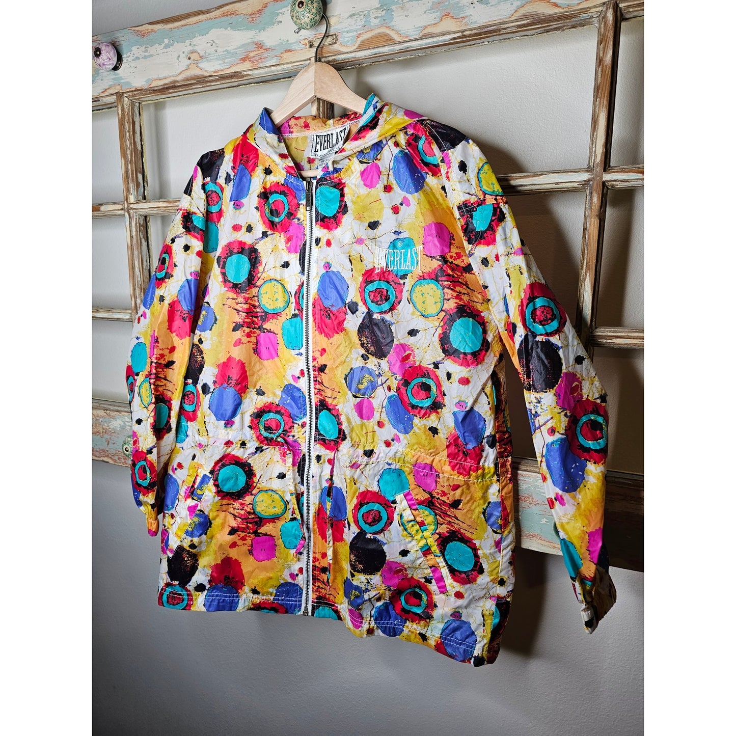 Vintage Everlast vibrant Windbreaker Ladies size Small