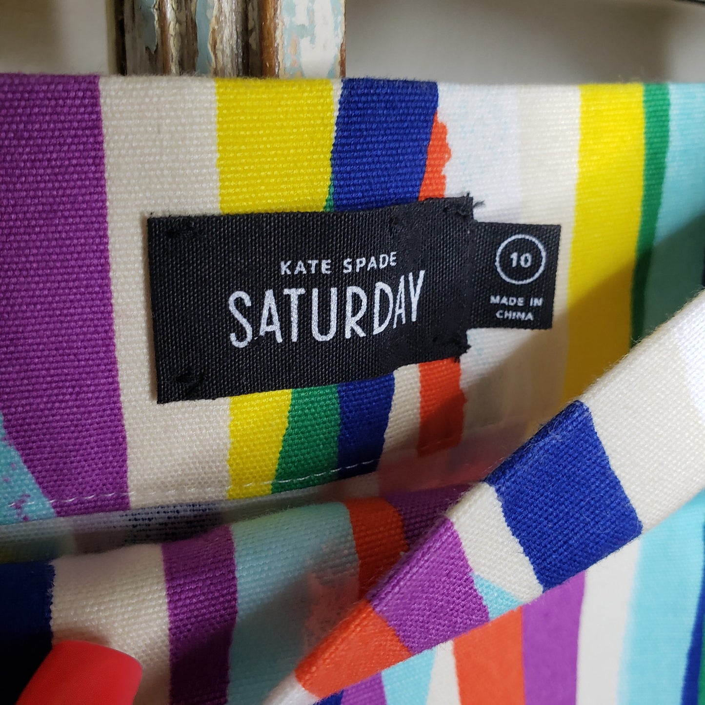 Kate Spade Saturday Rainbow Strokes ladies size 10 Mini Skirt