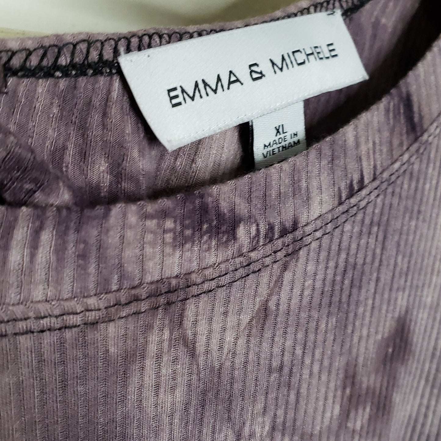 Emma & Michele Dress Plum Tie Dye Coloration XL midi length