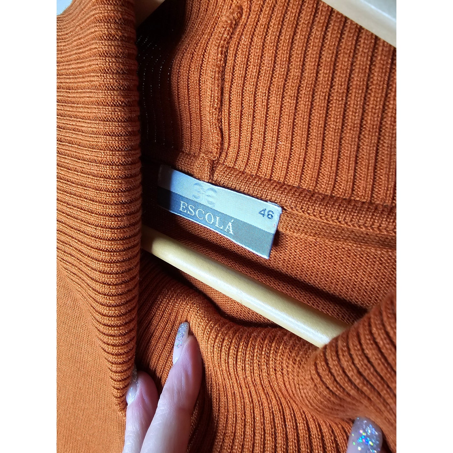 Merino Wool Vintage Escola Cowl Neck Pullover Ladies Size Small
