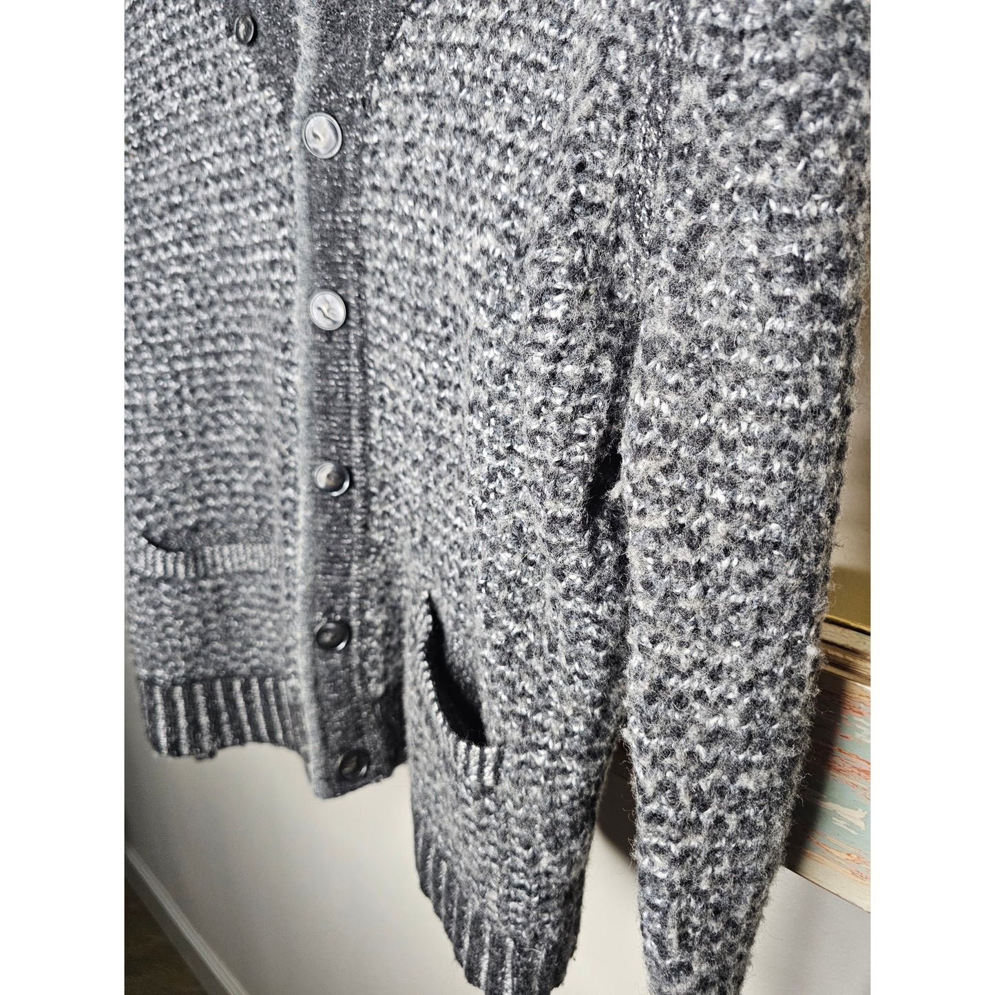 Rag & Bone Neiman Marcus Wool Blend Knitted Grey Sweater size Medium
