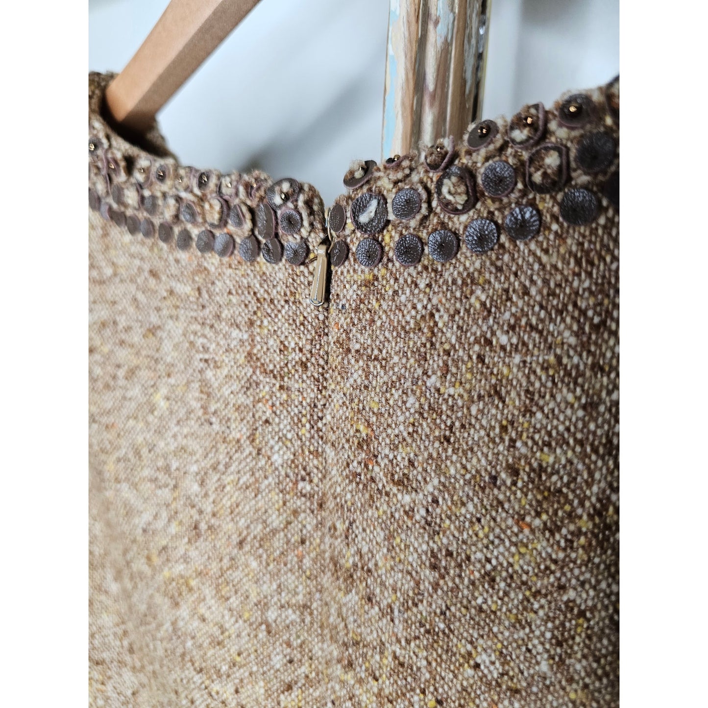 Wool & Silk Camel Colored Lined Dress by Worth Ladies size 0