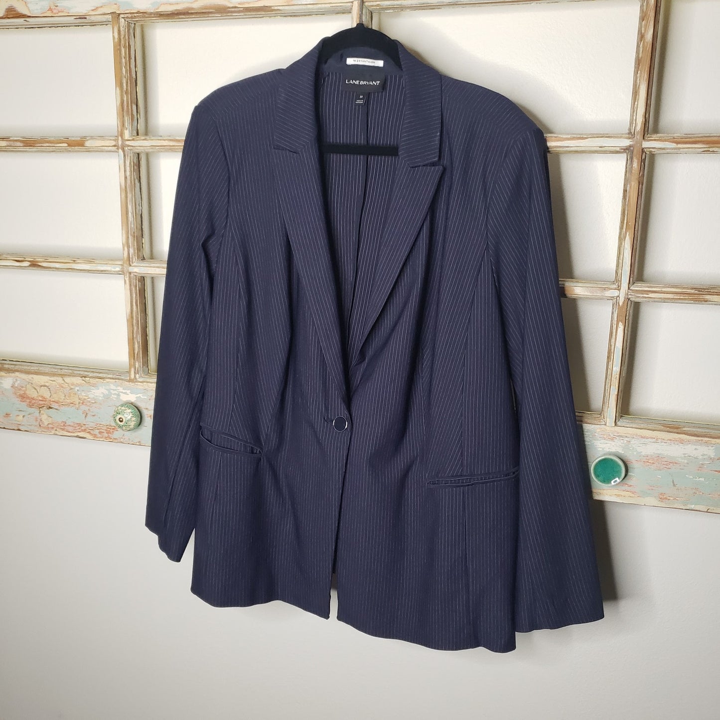 Lane Bryant Navy Blue With White Pinstripes Ladies size 22