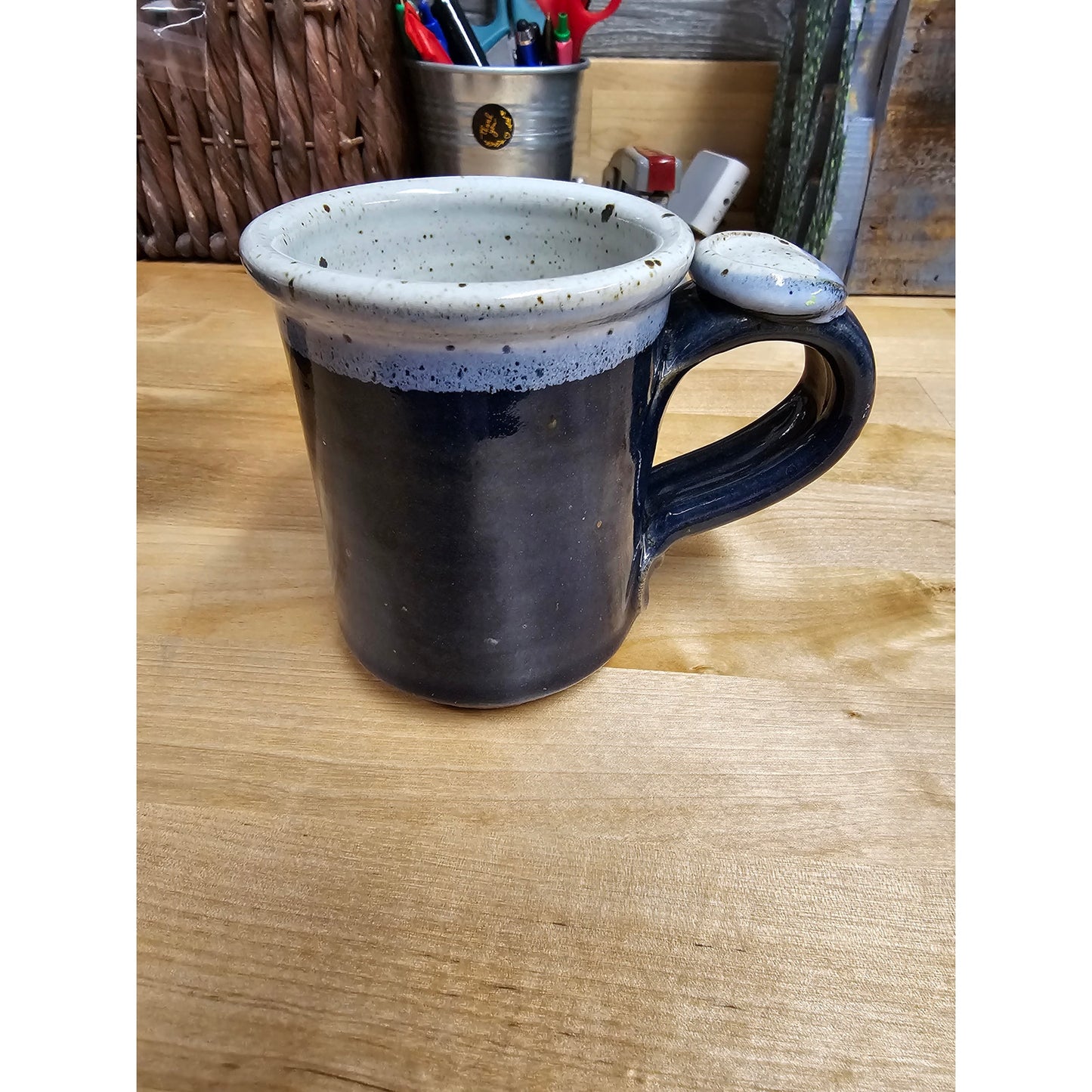 Studio Pottery Two Mugs perfect for Coffee or Tea for Queen & Grouch