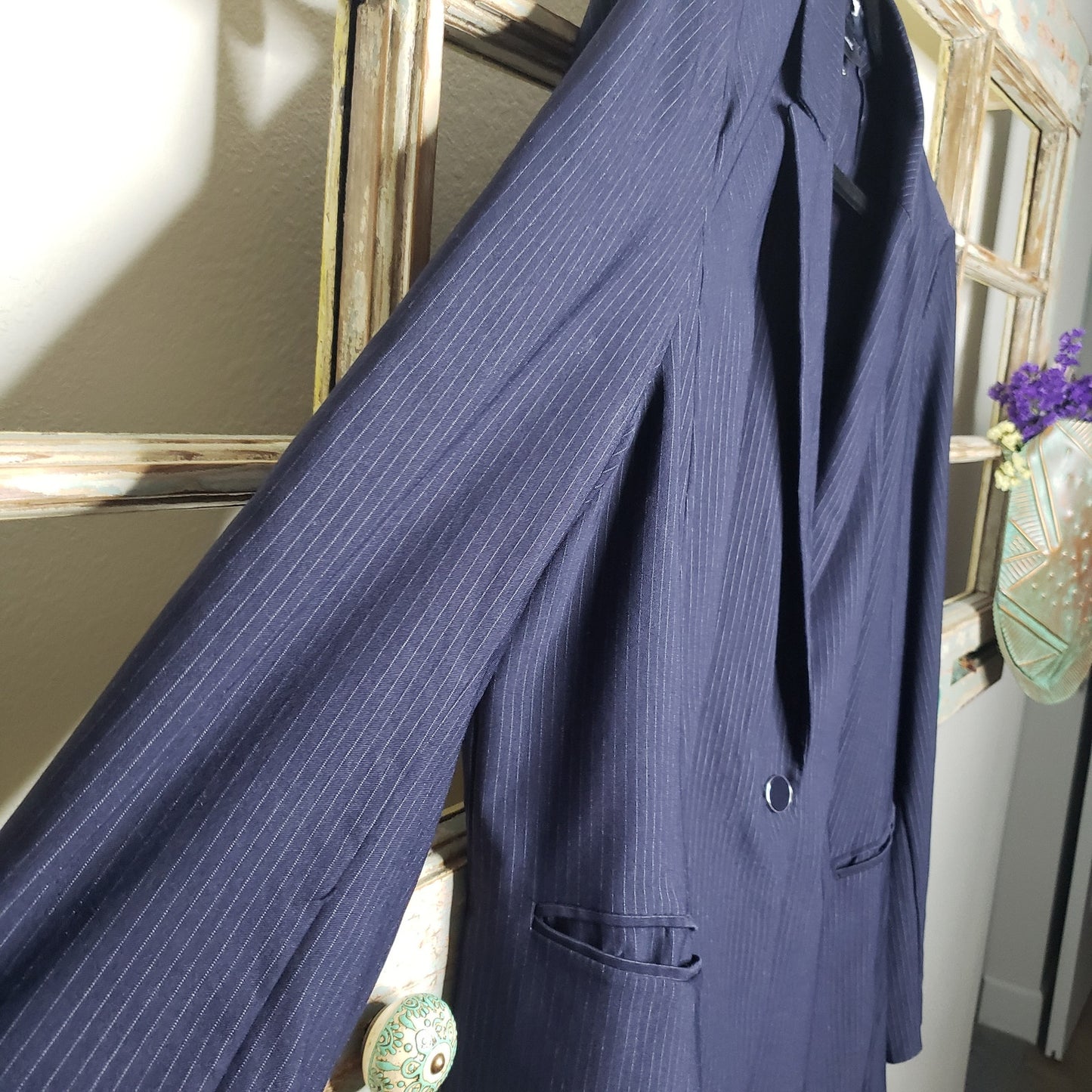 Lane Bryant Navy Blue With White Pinstripes Ladies size 22