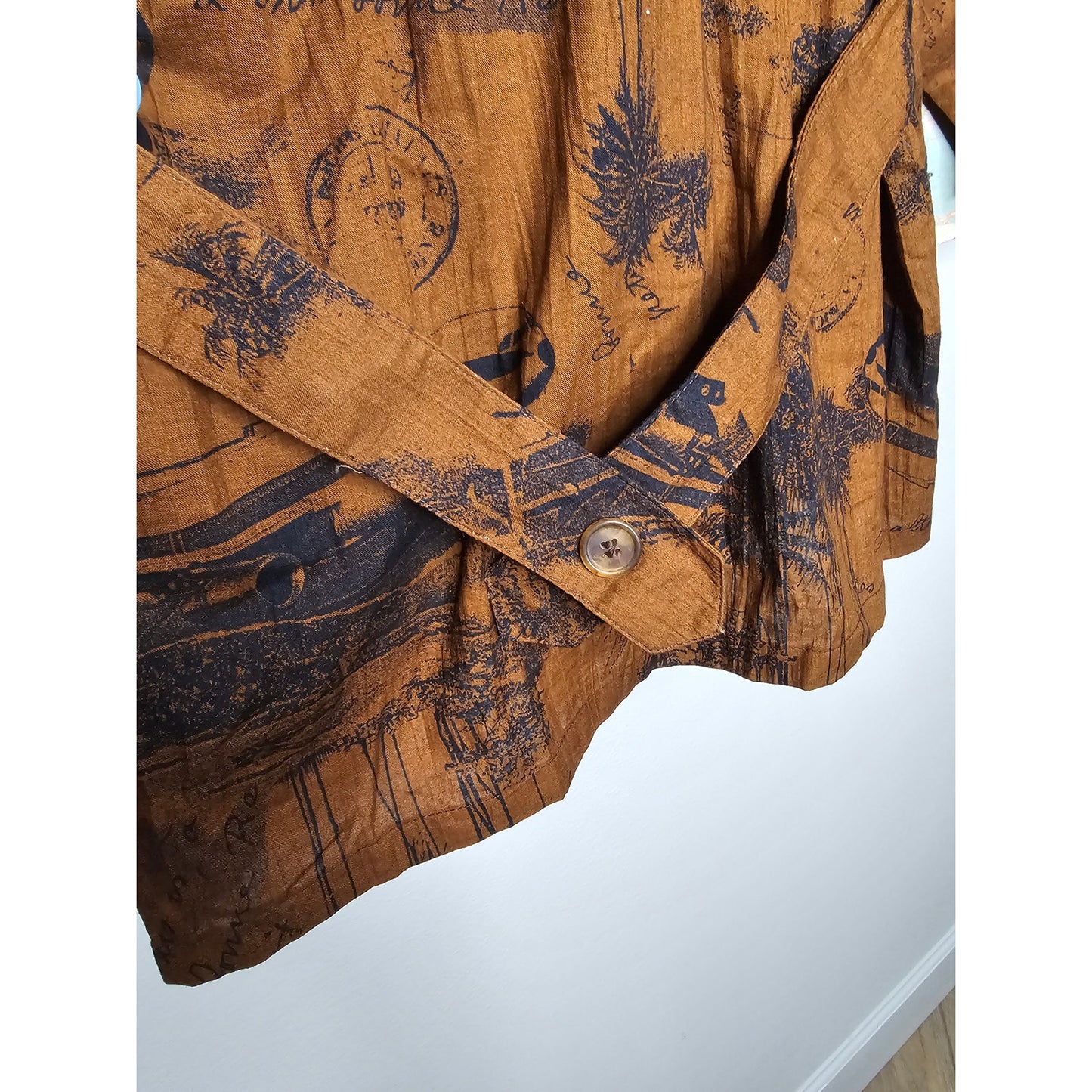 Vintage Cotton Aviation Double breasted blazer with pockets size 8