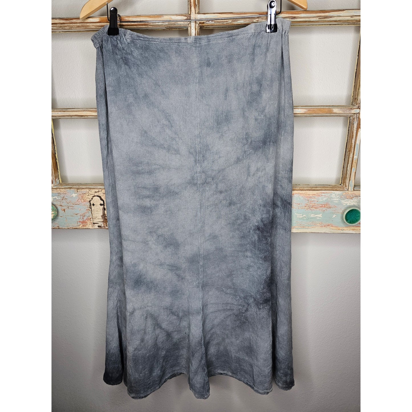 The Gauzeway Grey Washed Midi Skirt Ladies size 1= small/ medium