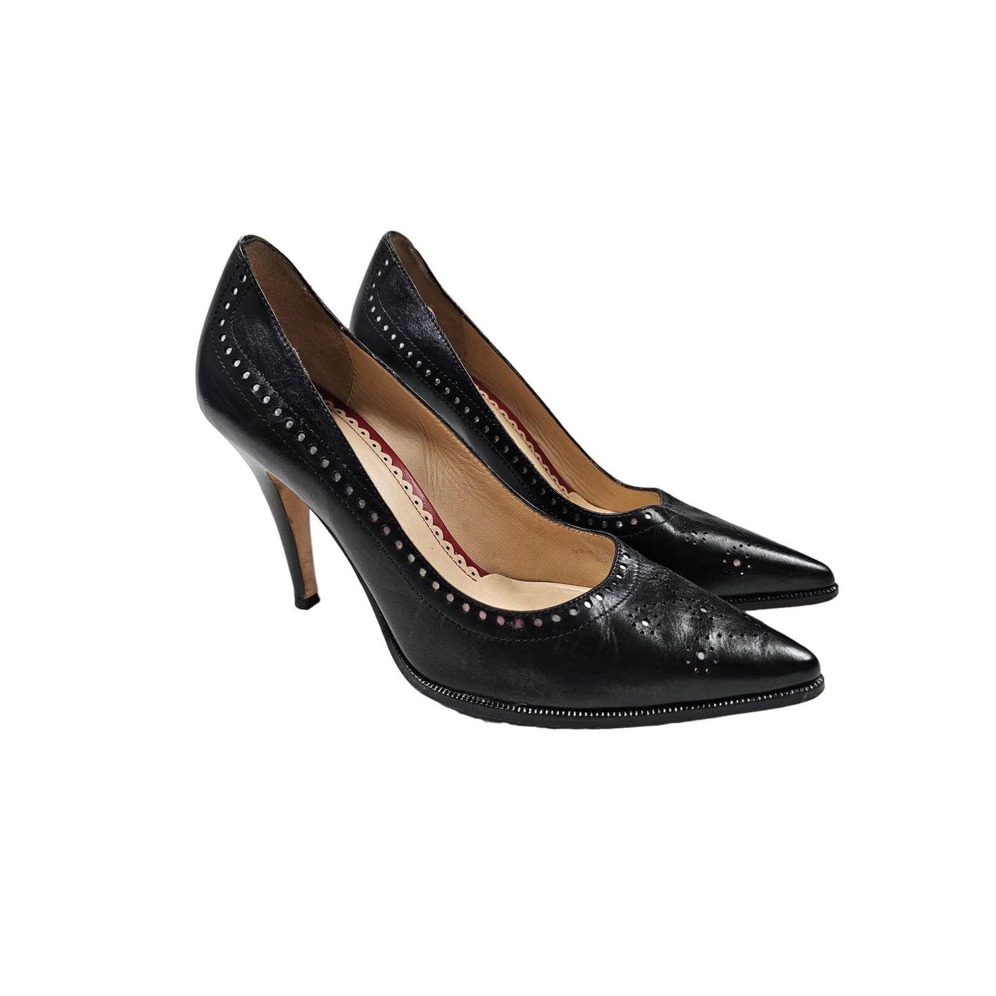 NWOB Johnston & Murphy Black Leather Heels Ladies size 6.5
