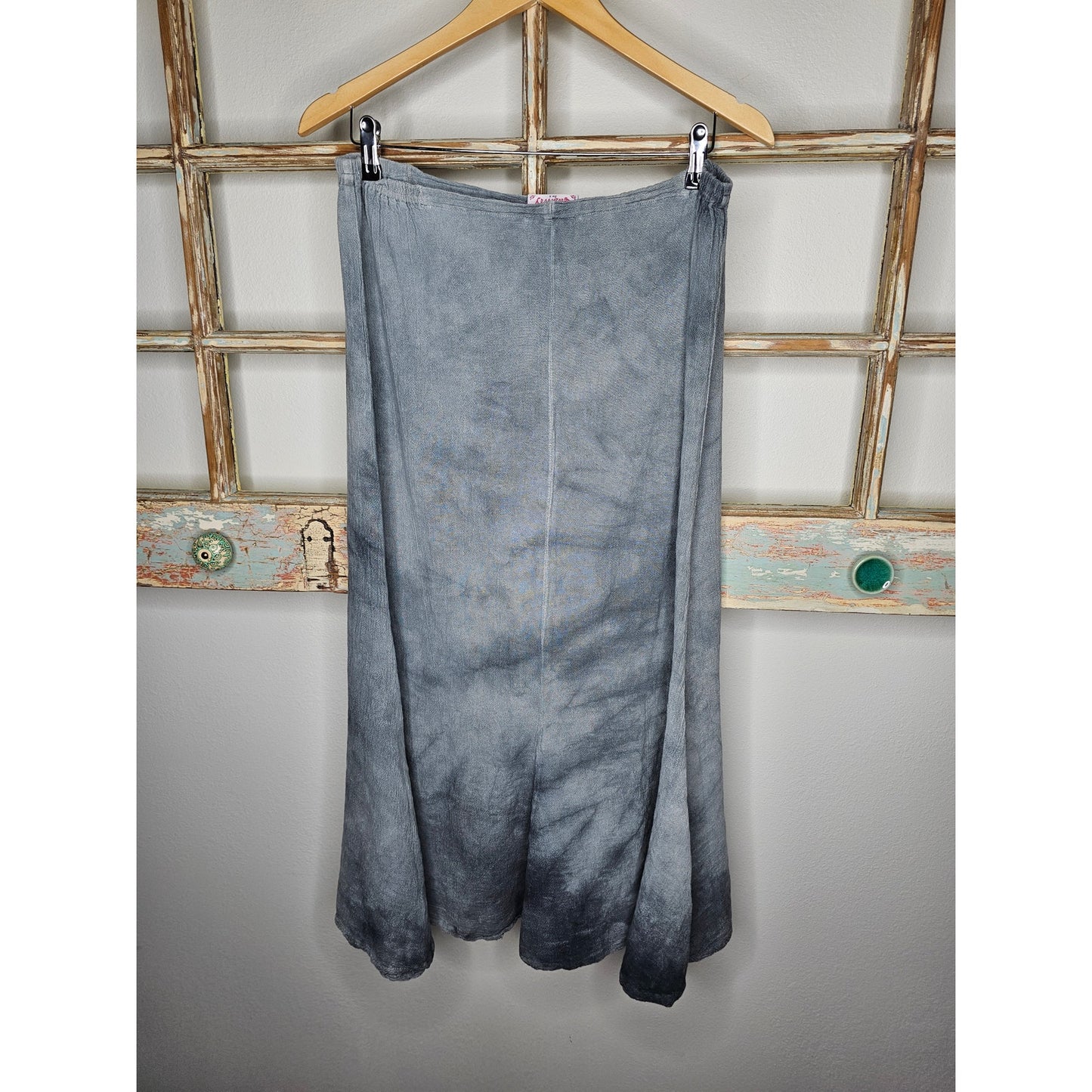 The Gauzeway Grey Washed Midi Skirt Ladies size 1= small/ medium