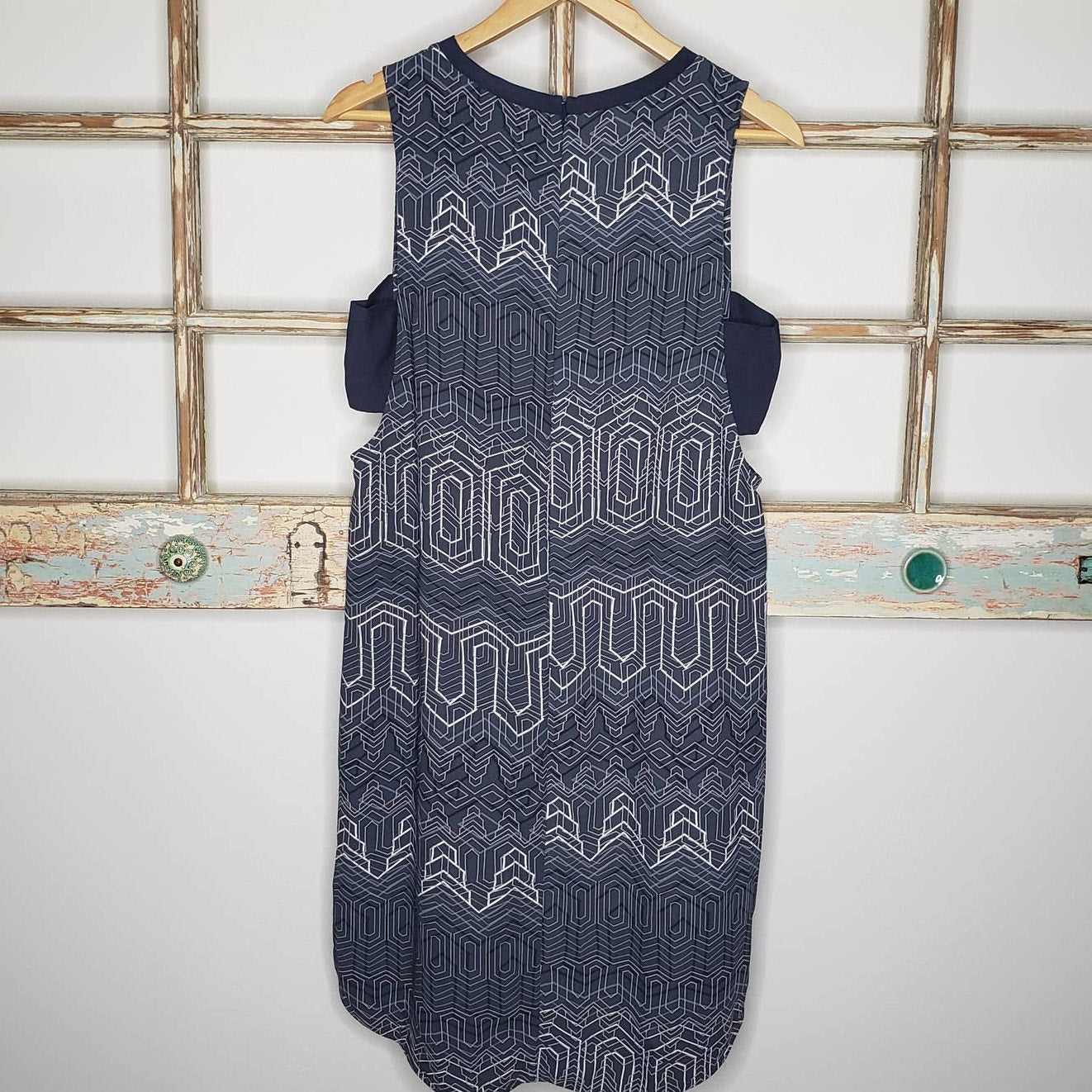 Trouve Geometric Cutout Dress ladies