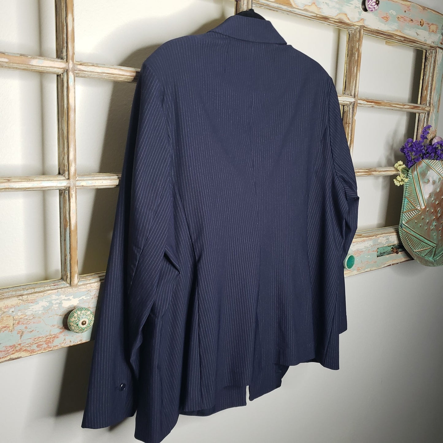Lane Bryant Navy Blue With White Pinstripes Ladies size 22