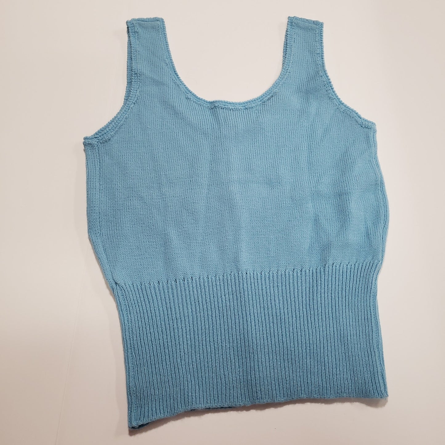 Vintage Blue Sleeveless Sweater Ladies size Medium