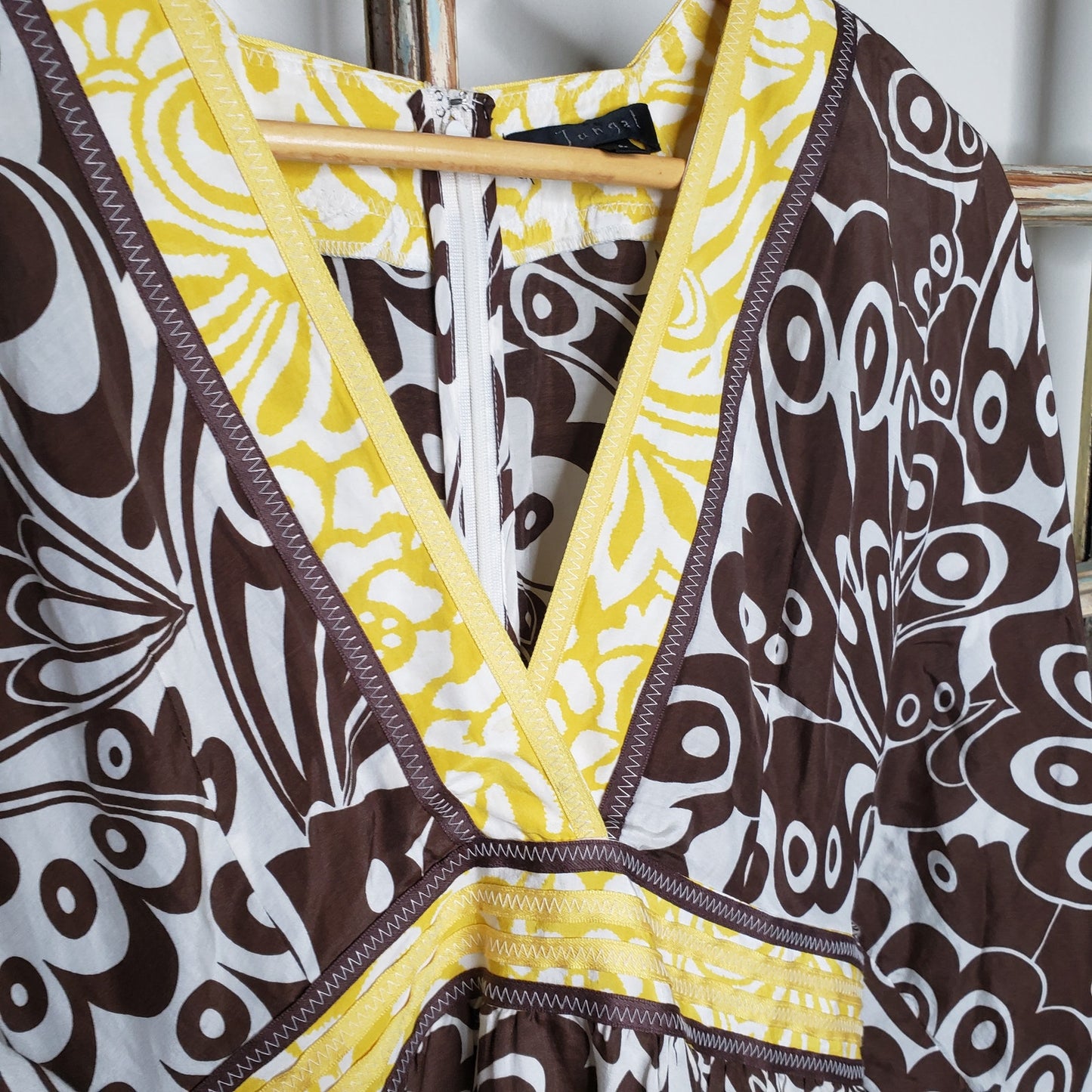 Silk JUNGLE Boho style Dress in Ladies Size 4
