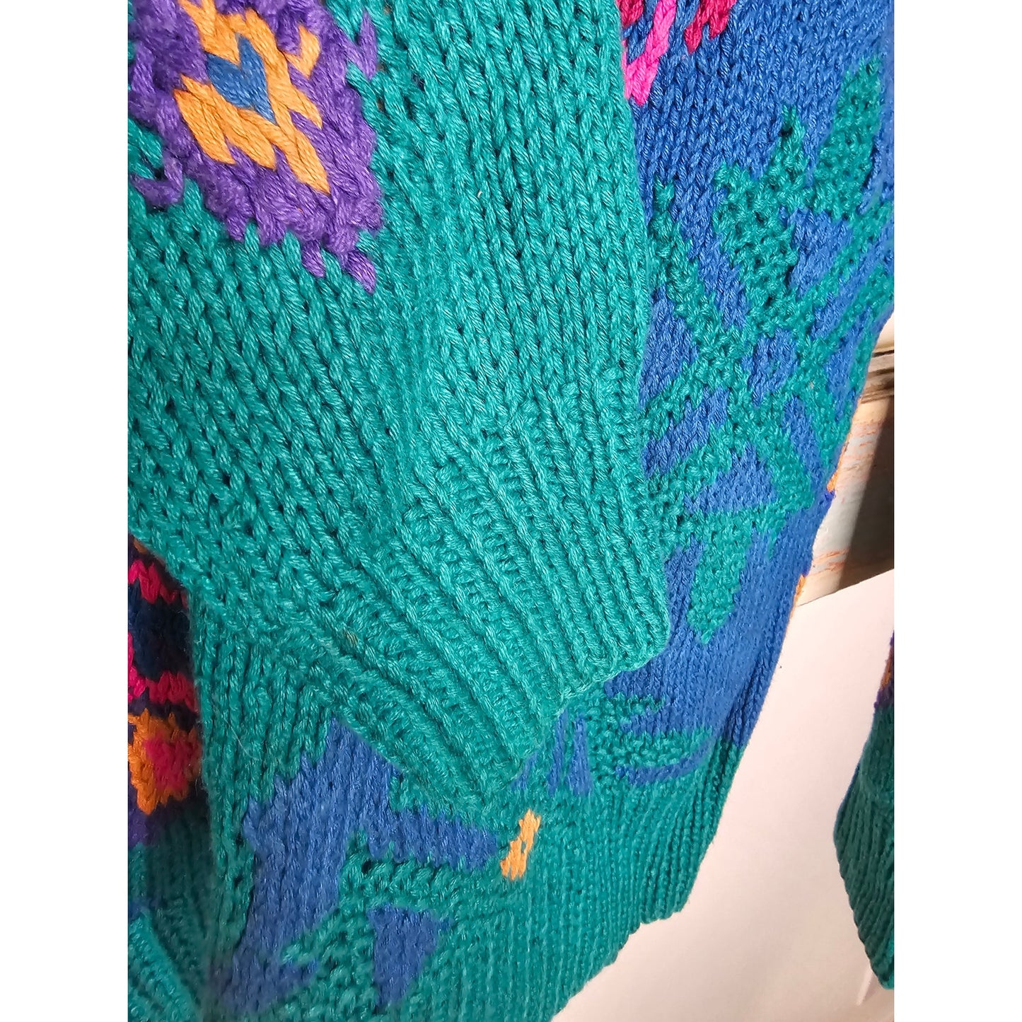 Vintage Hand knitted Sweater by Weathervane ladies size Medium