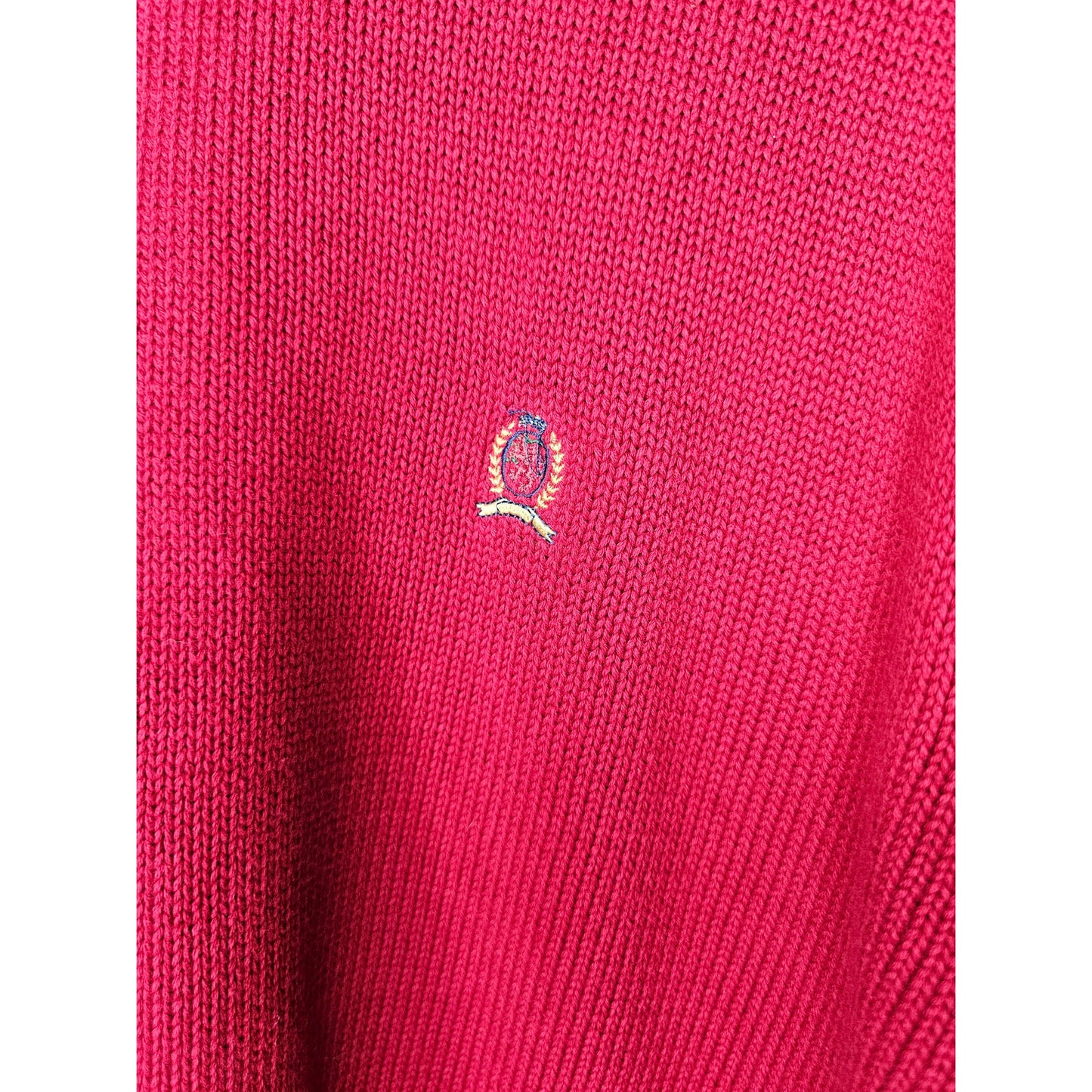 Tommy Hilfiger Crew Neck Red Mens Sweater size XL