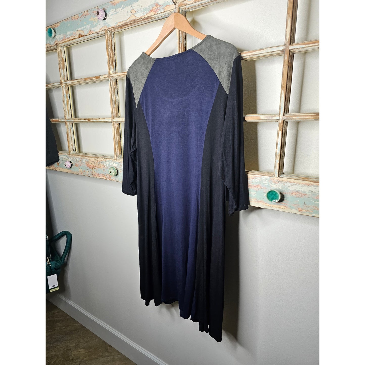 Karen Kane Color Block Rayon/ Spandex 3/4 sleeve dress size 3x