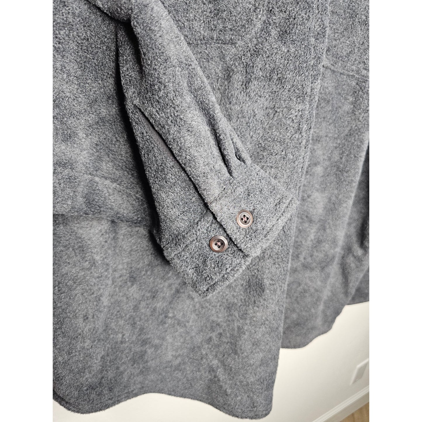 L.L Bean Dark Grey Fleece Zip Up Jacket Size XL