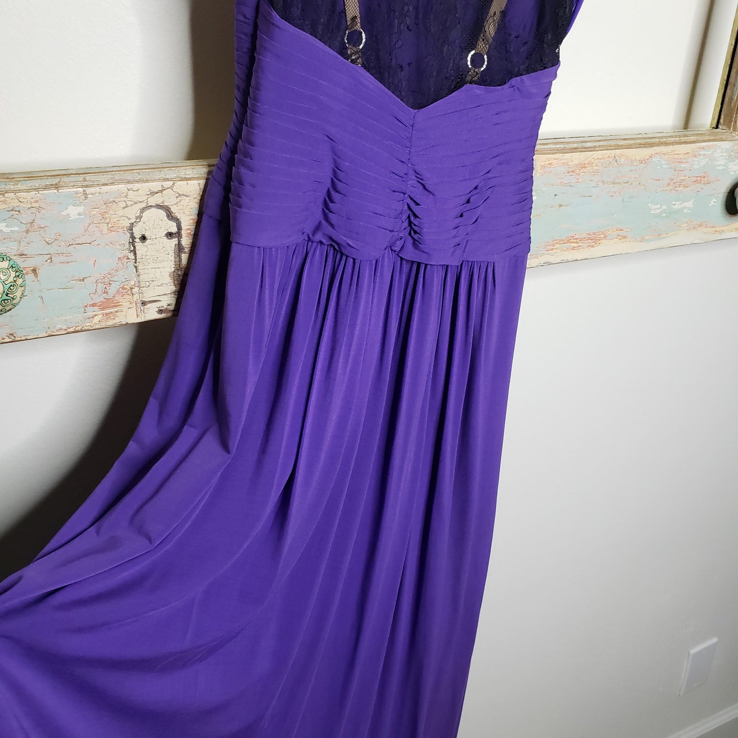 Vintage BCBG Maxazria Purple LIZ Dress Ladies size XXS NWT