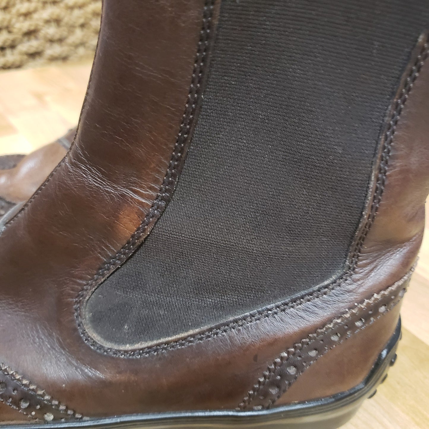 Tod's Wingtip Chelsea Boot for Womens shoe size EU 38 US 8