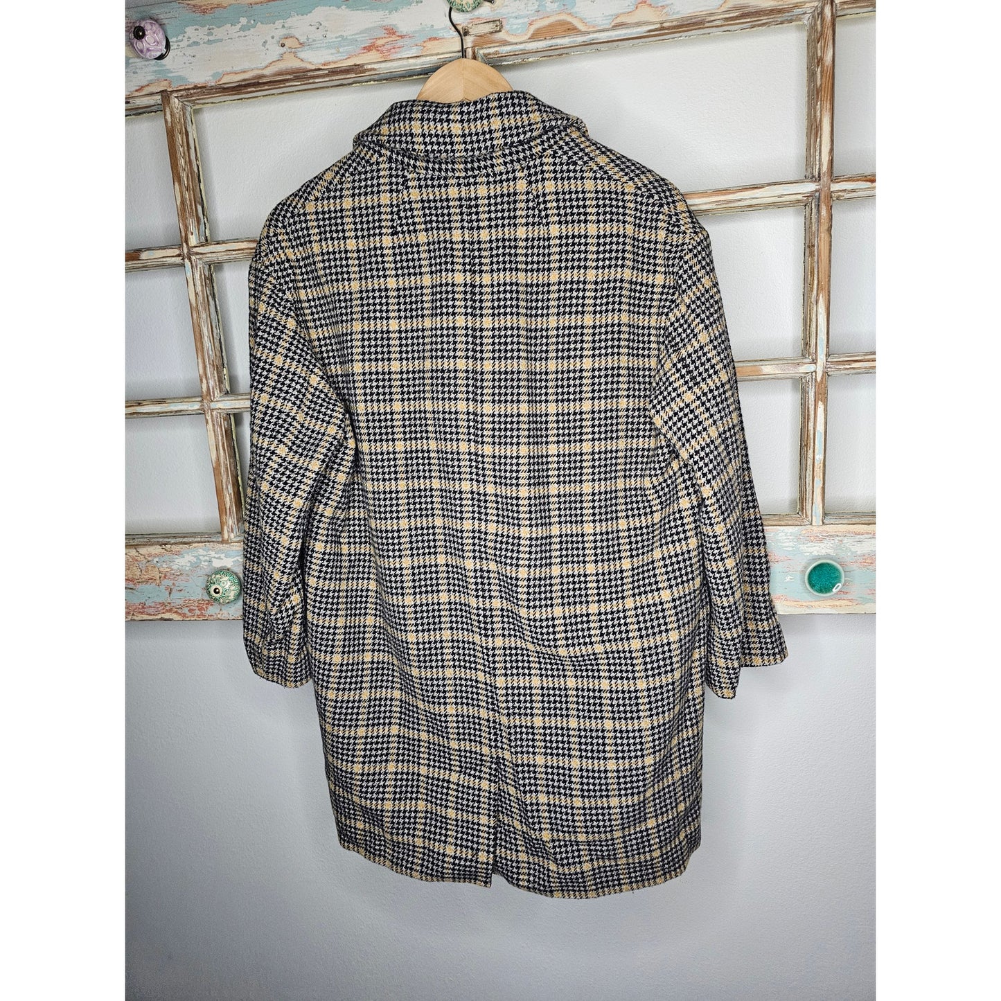 M.I.H Tweed Double Breasted Coat with pockets size Large