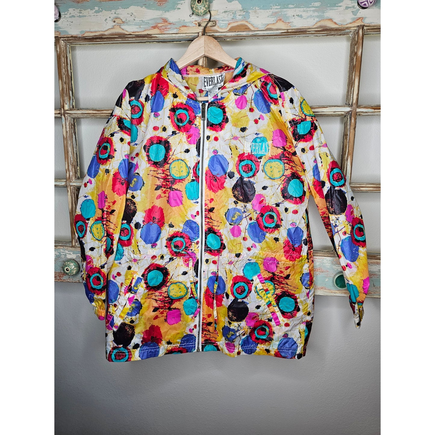 Vintage Everlast vibrant Windbreaker Ladies size Small