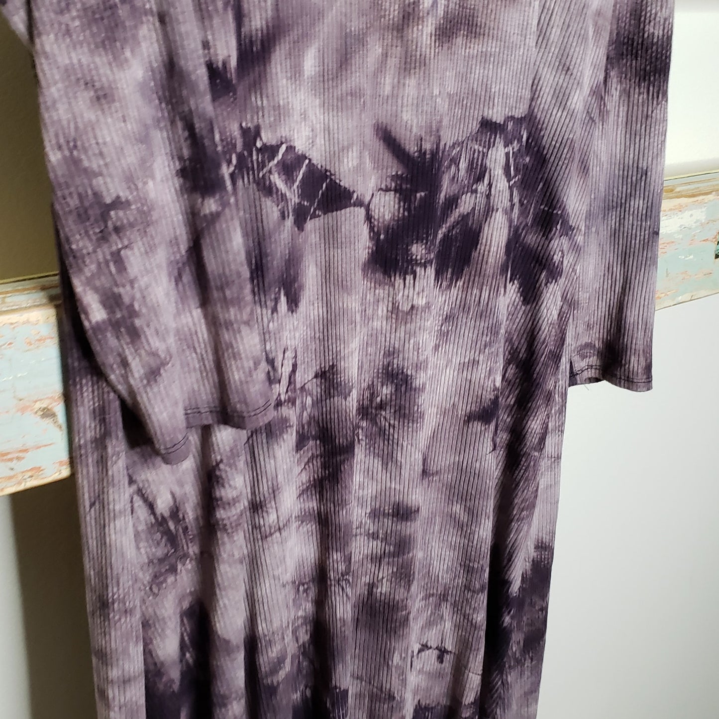 Emma & Michele Dress Plum Tie Dye Coloration XL midi length