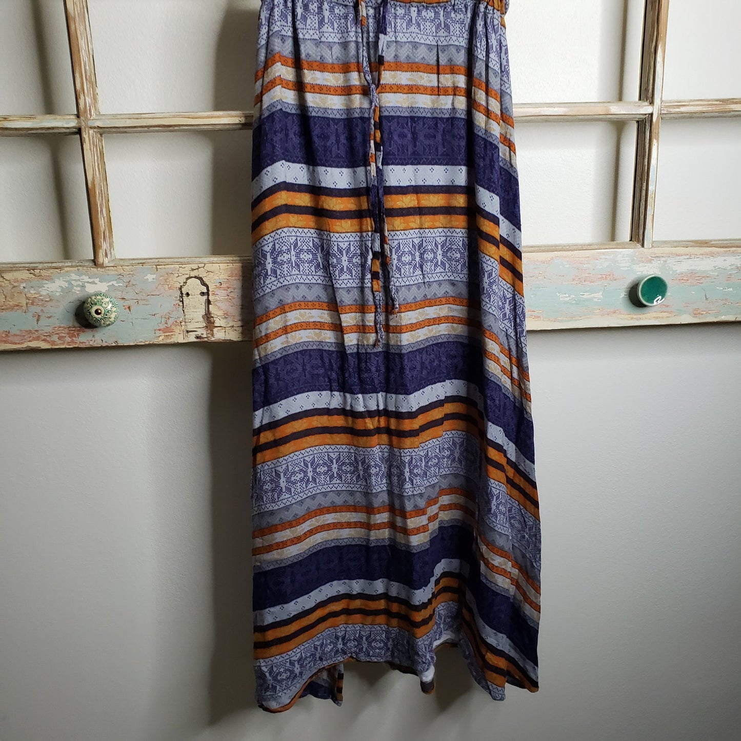 Sam & Lavi Dundee Striped printed maxi skirt size small