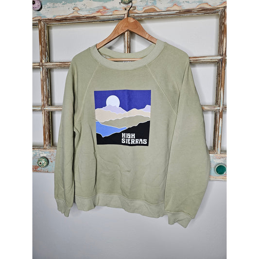 New Wildfox Basil High Sierras Mountain Sommers Sweatshirt Size Small