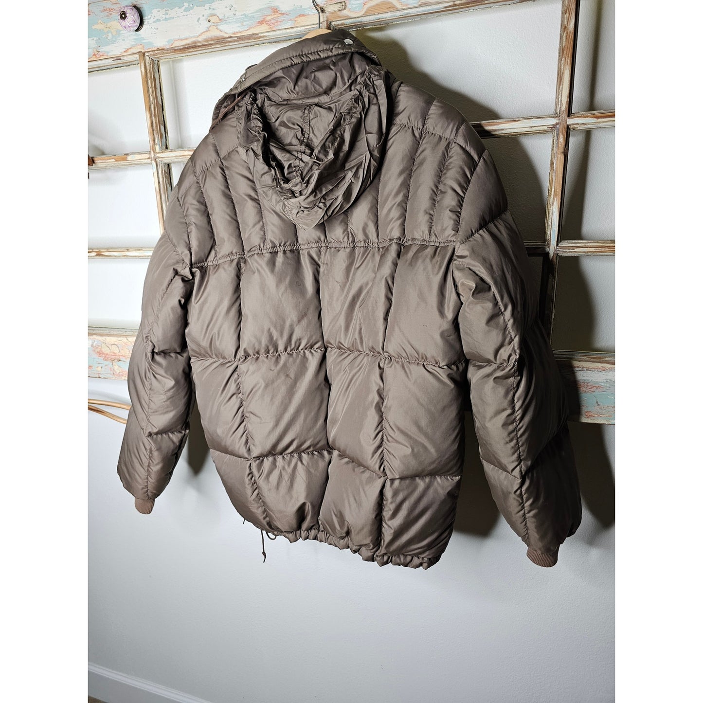 Vintage Hirsch Weis Taupe Ladies Puffer Jacket size Large