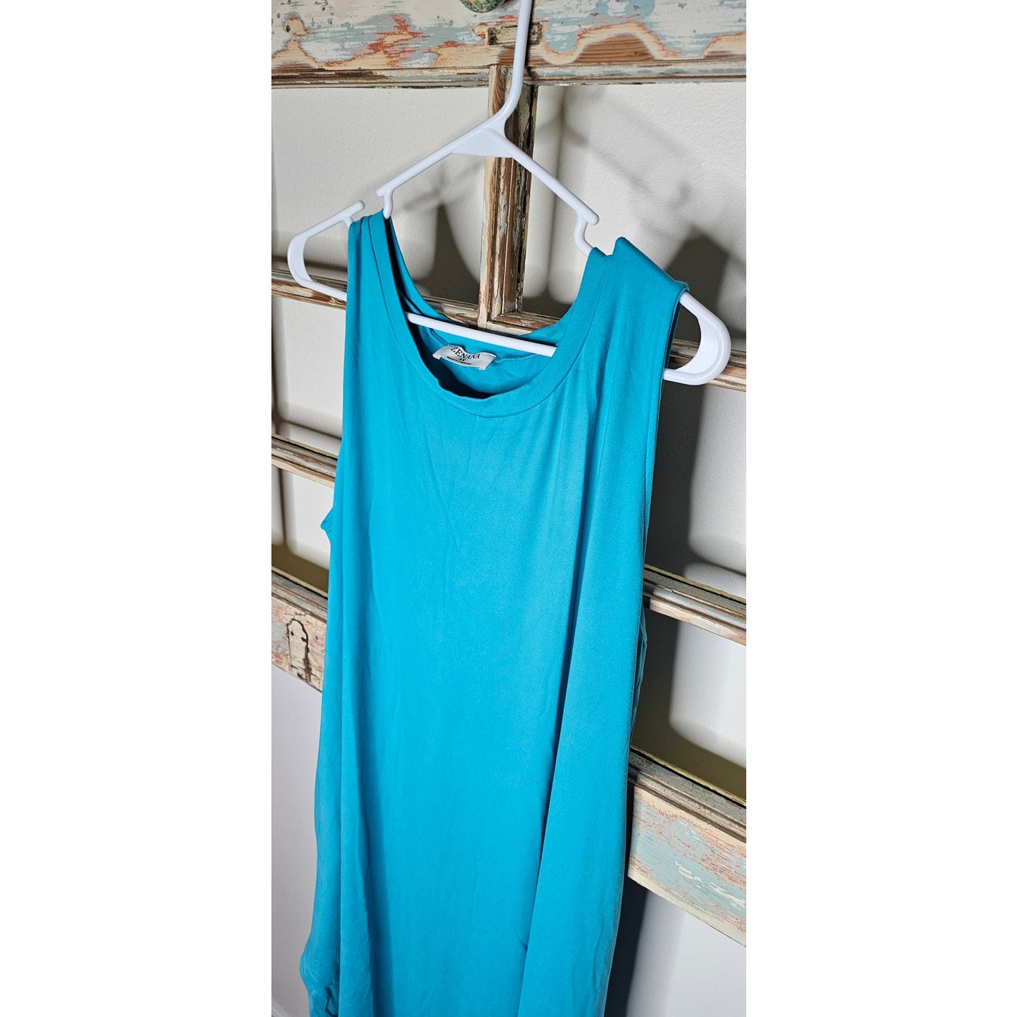 NWT Turquoise Sleeveless Maxi Dress Ladies Size 2X 18/20